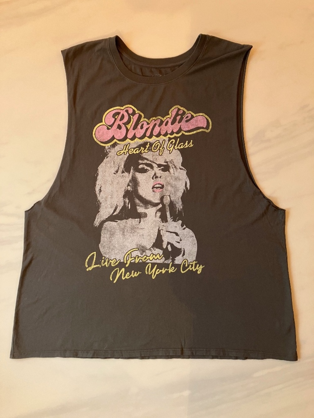 Blondie Debbie Harry Heart of Glass Tank Top L XL